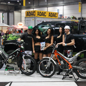 fred crosset trial show monster energy girls motorrad messe dortmund leipzig hostessen