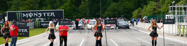 2015 FIA World Rallycross Championship / Round 03, Mettet, Belgium / May 15 - 17 2015 // Worldwide Copyright: Monster/McKlein monster energy grid mbrella paddock girls